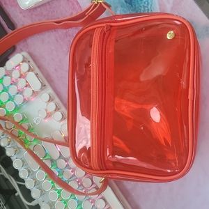 Stephanie Johnson Red Clear Bag